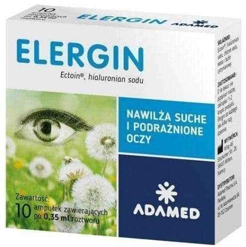 Elergin eye drops x 10 ampoules UK