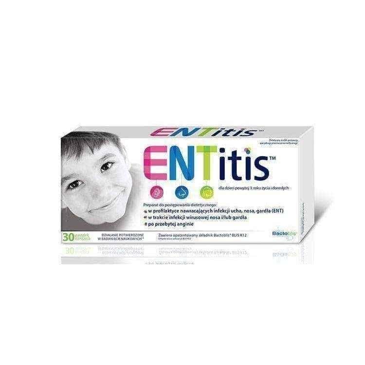 ENTitis x 30 lozenges, throat, nose, ears infection UK