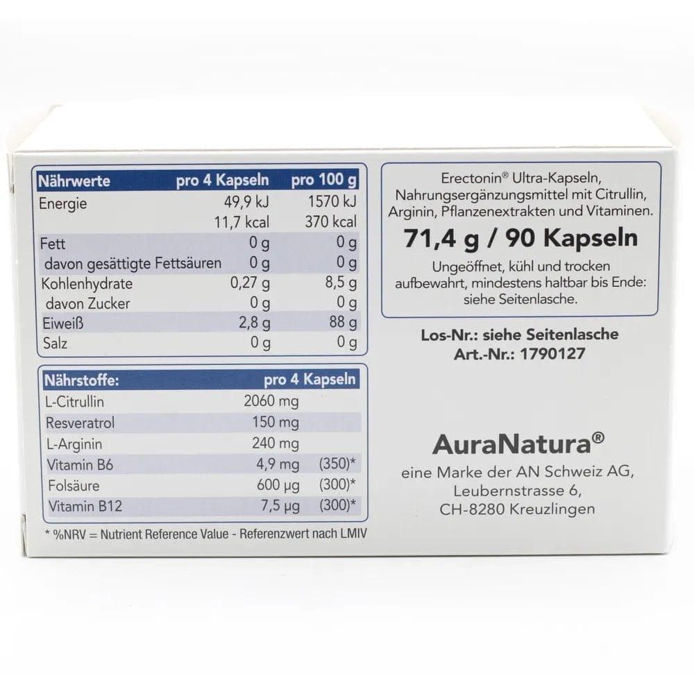 ERECTONIN Ultra, L-citrulline, L-arginine, Tribulus Terrestris, nattokinase - UKDorf