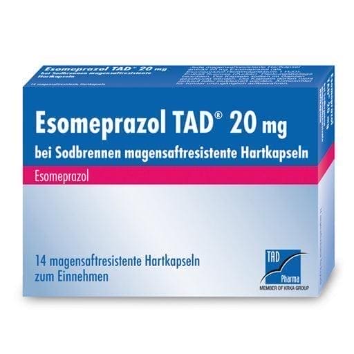 ESOMEPRAZOLE TAD 20 mg for heartburn UK