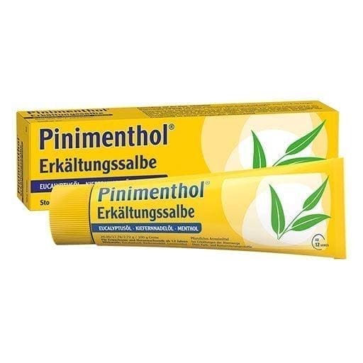 Eucalyptus, pine needle oil, menthol, PINIMENTHOL cold ointment - UKDorf