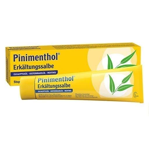 Eucalyptus, pine needle oil, menthol, PINIMENTHOL cold ointment - UKDorf