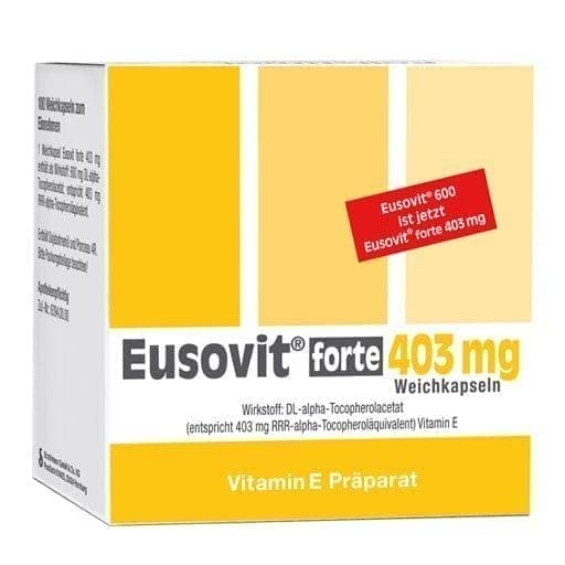 EUSOVIT forte 403 mg, dl-alpha-tocopherol acetate, vitamin E deficiency - UKDorf