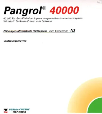 Fat maldigestion, exocrine pancreatic insufficiency, PANGROL 40,000 - UKDorf