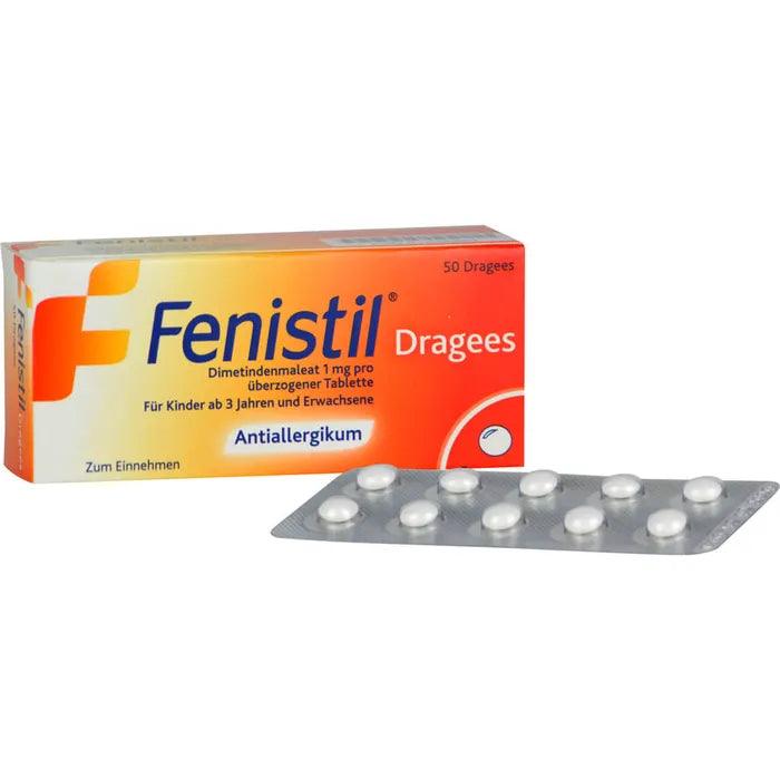 FENISTIL dragees english, Itching in chickenpox, Allergic colds, hay fever - UKDorf