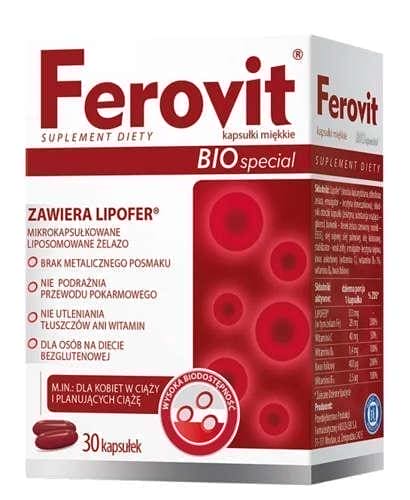 FEROVIT BIO Special x 30 capsules, iron supplements UK