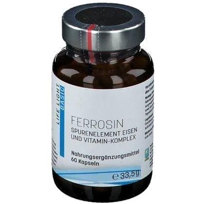 FERROSIN iron 14 mg, vitamin complex, ferrous gluconate, glycine, nicotinamide - UKDorf