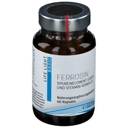 FERROSIN iron 14 mg, vitamin complex, ferrous gluconate, glycine, nicotinamide - UKDorf