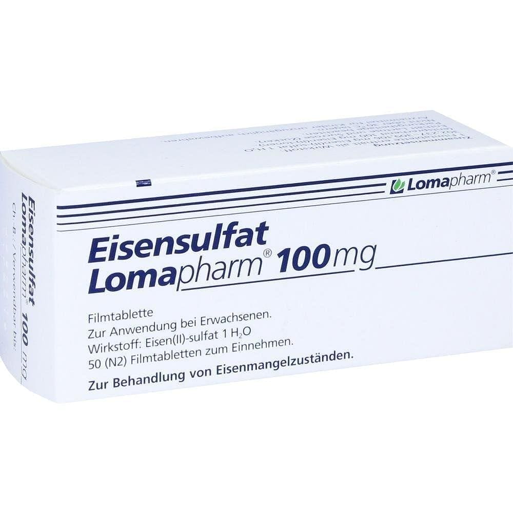Ferrous sulphate tablets 100mg, treating iron deficiency UK