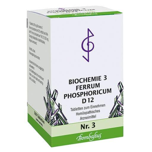 Ferrum phosphoricum D 12, BIOCHEMIE 3 tablets - UKDorf