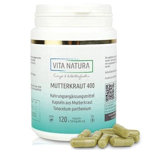 Feverfew, 400 mg veggie capsules, feverfew benefits - UKDorf