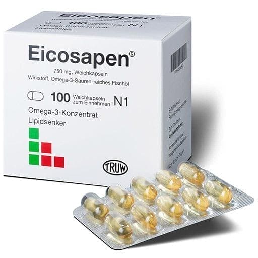 Fish oil rich in omega-3 acids, EICOSAPEN soft capsules - UKDorf