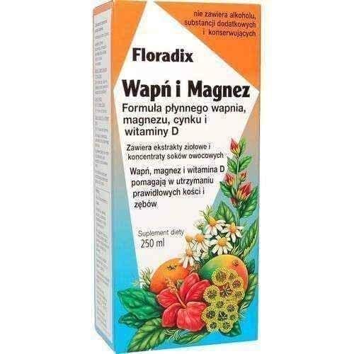 Floradix calcium and magnesium liquid 250ml UK