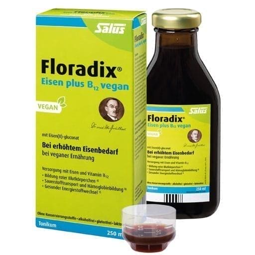 FLORADIX iron plus B12 vegan tonic - UKDorf
