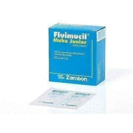 FLUIMUCIL MUKO JUNIOR 100mg x 20 sachets UK
