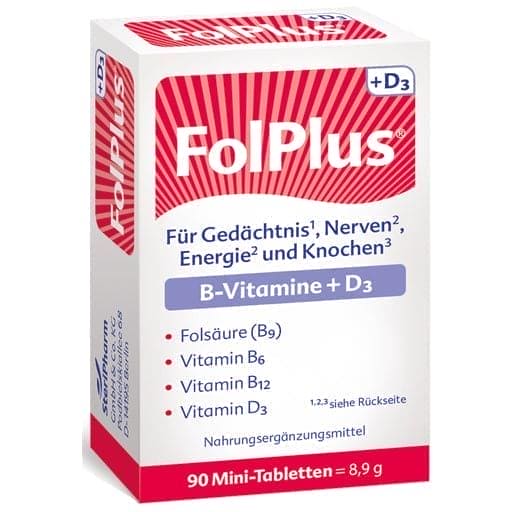 folic acid (B9), vitamin B6 and B12, FOLPLUS+D3 tablets - UKDorf