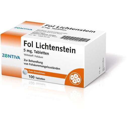 Folic acid deficiency, FOL Lichtenstein 5 mg tablets - UKDorf