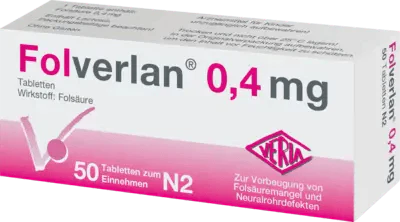 Folic acid deficiency, FOLVERLAN 0.4 mg tablets - UKDorf