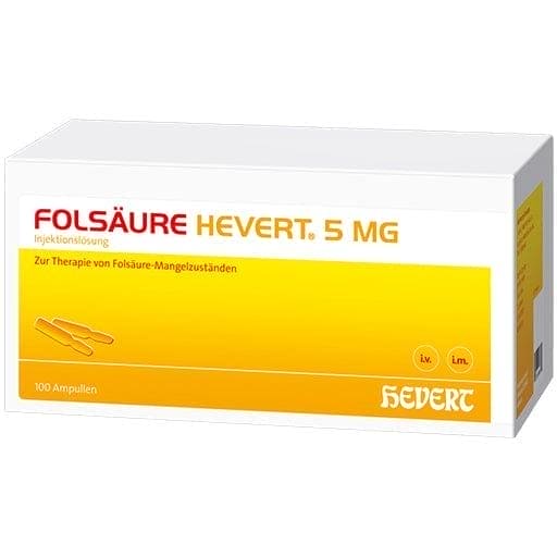 FOLIC ACID HEVERT 5 mg ampoules - UKDorf