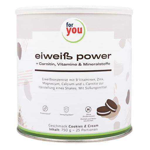 FOR YOU protein power cookies & cream powder - UKDorf