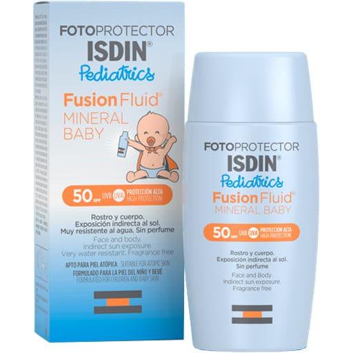 Fotoprotector ISDIN Fusion Fluid Mineral Baby Pediatrics SPF 50+ - UKDorf