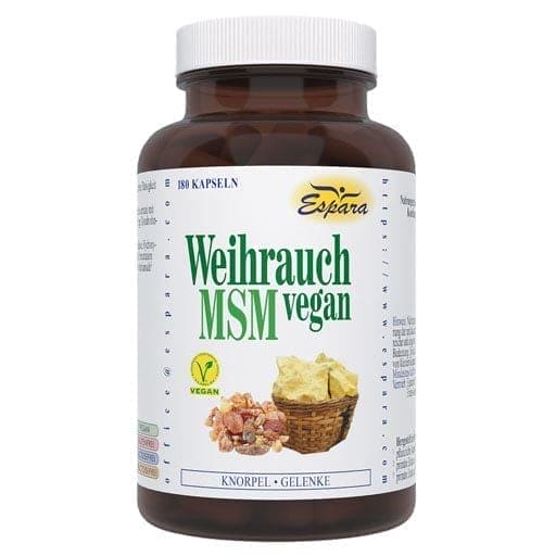 Frankincense, MSM, methylsulfonylmethane,hyaluronic acid, chondroitin - UKDorf