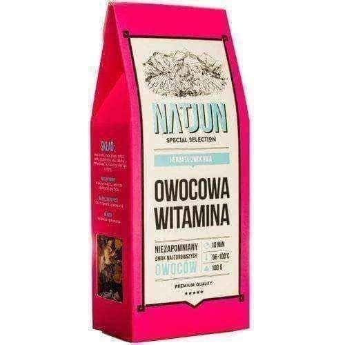 Fruit tea NATJUN, vitamin a fruits 100g UK