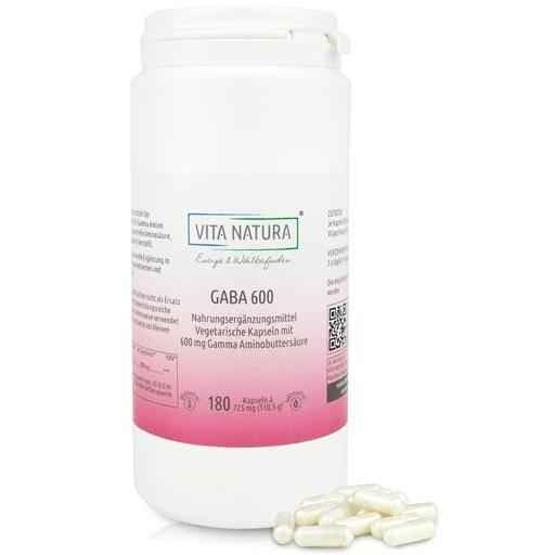 GABA GAMMA amino butyric acid 600 mg veggie capsules 180 pcs