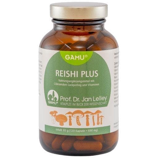 Ganoderma lucidium, vitamins, REISHI PLUS capsules - UKDorf
