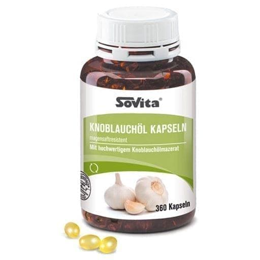 Garlic oil, SOVITA capsules, garlic macerate oil - UKDorf