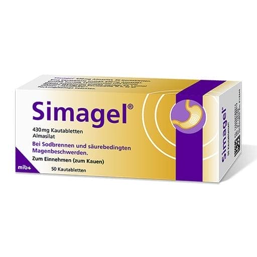 Gastric ulcer, duodenal ulcer, Almasilate, SIMAGEL chewable tablets - UKDorf