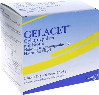 GELACET gelatine powder with biotin in a sachet - UKDorf