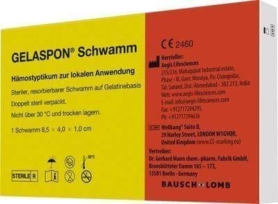 GELASPON 1 hemostasis and wound care strip UK
