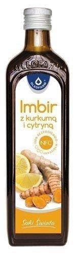 Ginger with turmeric and lemon juice 490 ml UK