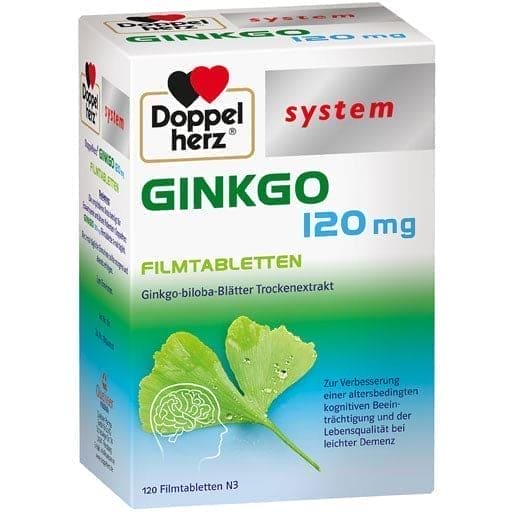 Ginkgo 120 mg, Ginkgo biloba system film-coated tablets - UKDorf