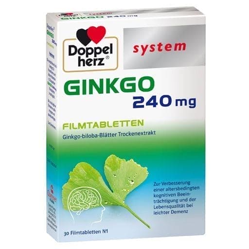Ginkgo 240 mg, Ginkgo biloba leaf dry extract, film-coated tablets - UKDorf