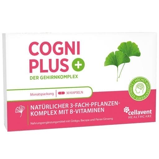 Ginkgo, bacopa, panax ginseng COGNI PLUS capsules - UKDorf