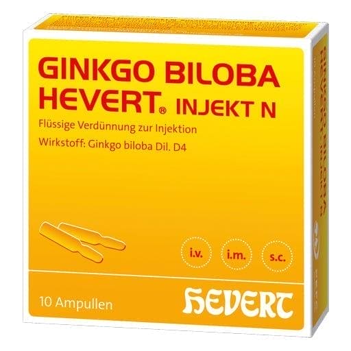 GINKGO BILOBA HEVERT inject N ampoules - UKDorf