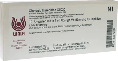 GLANDULA THYREOIDEA GL D 20 ampoules - UKDorf