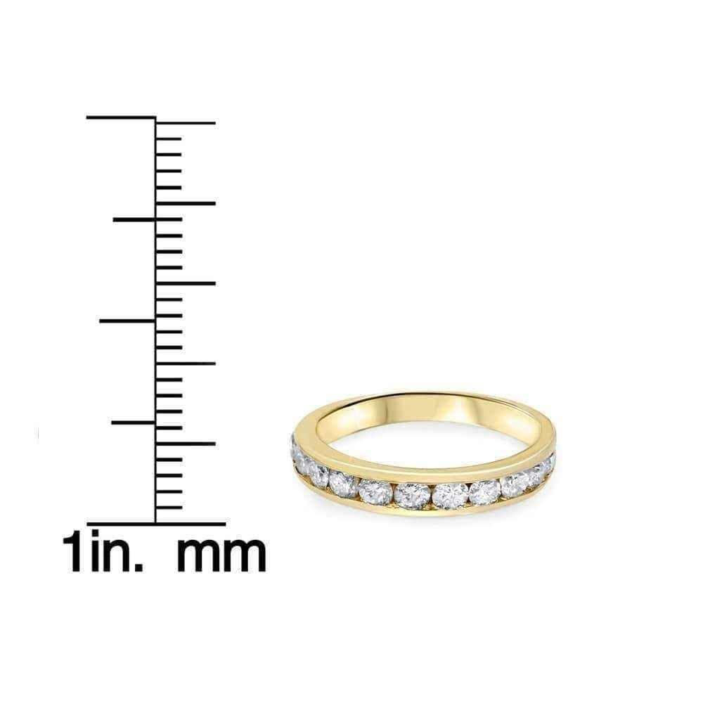 Gold diamond wedding band UK