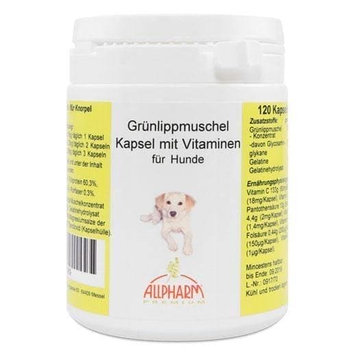 Green lipped mussel with vitamins for dogs UK