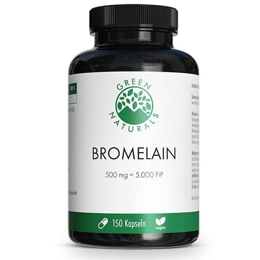 GREEN NATURALS Bromelain 500 mg vegan with 5000 FIP - UKDorf