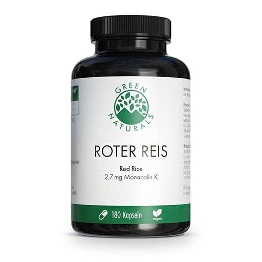 GREEN NATURALS red rice monacolin K vegan capsules - UKDorf