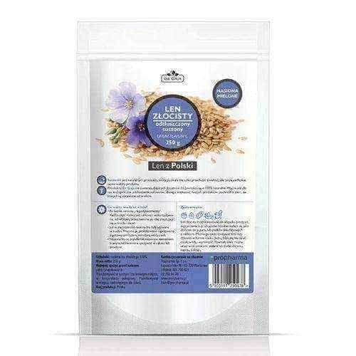 Ground flaxseed Dr Gaja Len golden fat-free 250g UK