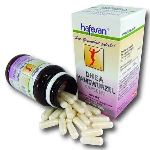 HAFESAN DHEA yam root capsules, diosgenin, stay young for longer - UKDorf