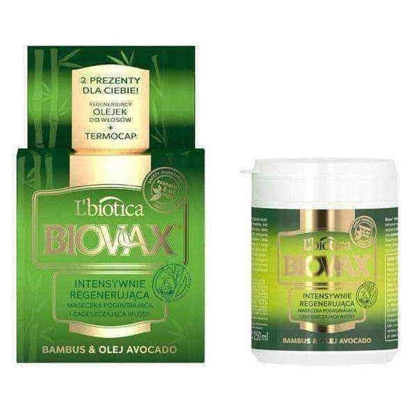 Hair care BIOVAX Intensively regenerating mask Bamboo and Avocado 250ml UK