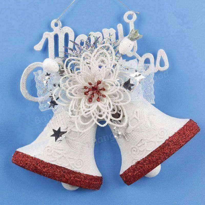 Hanging christmas decorations - White Hand Painted Tree Ornament UK