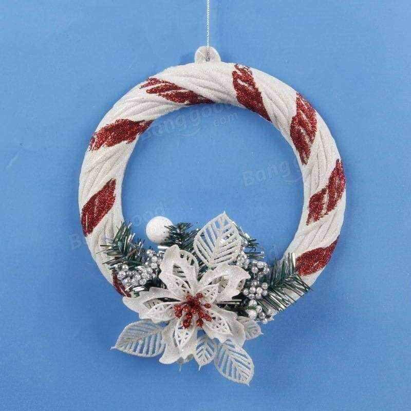 Hanging christmas decorations - White Hand Painted Tree Ornament UK