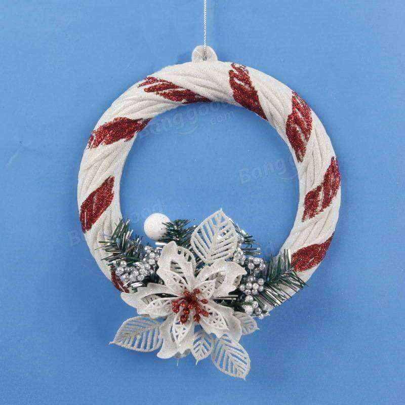 Hanging christmas decorations - White Hand Painted Tree Ornament UK