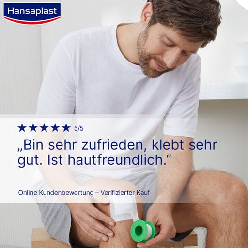 HANSAPLAST fixing plaster Sensitive 5m x 2.5cm white - UKDorf